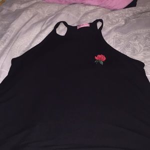 Flowerd black holter top